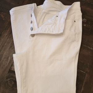 A.N.A High rise skinny ankle white jeans size 12